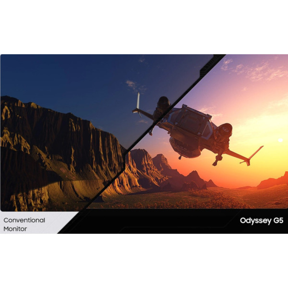 Монітор Samsung 34" Odyssey G5 C34G55TWW D-Sub, 2xHDMI, DP, VA, 3440x1440, 21:9, 165Hz, 1ms, CURVED