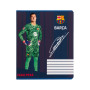 Зошит Kite FC Barcelona, 18 аркушів, клітинка (BC25-236)