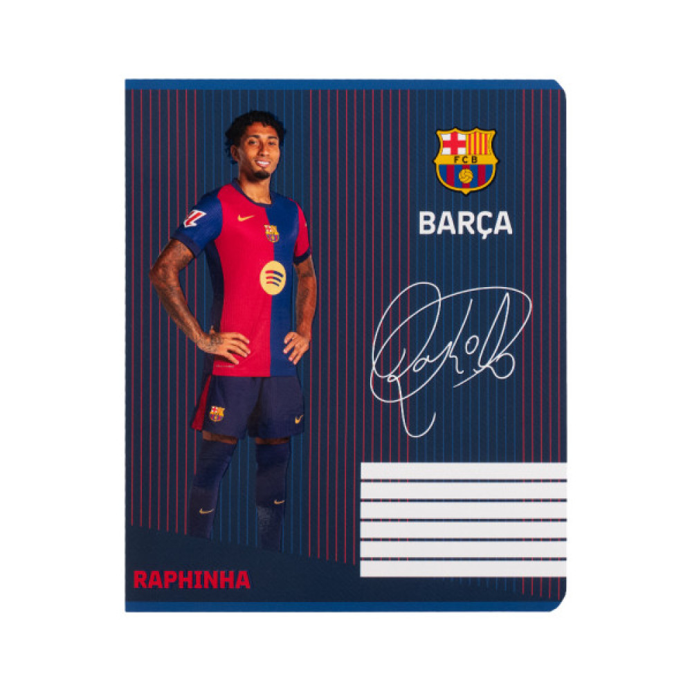 Зошит Kite FC Barcelona, 18 аркушів, клітинка (BC25-236)