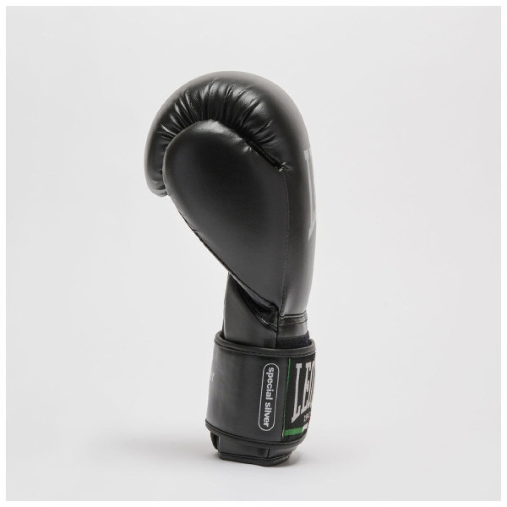 Боксерські рукавички Leone GN383 Thunder Black 8 унцій (GN383_Black_8oz)