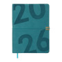 Тижневик Buromax датований 2026 BEST, А5 бірюзовий (BM.2126-06)