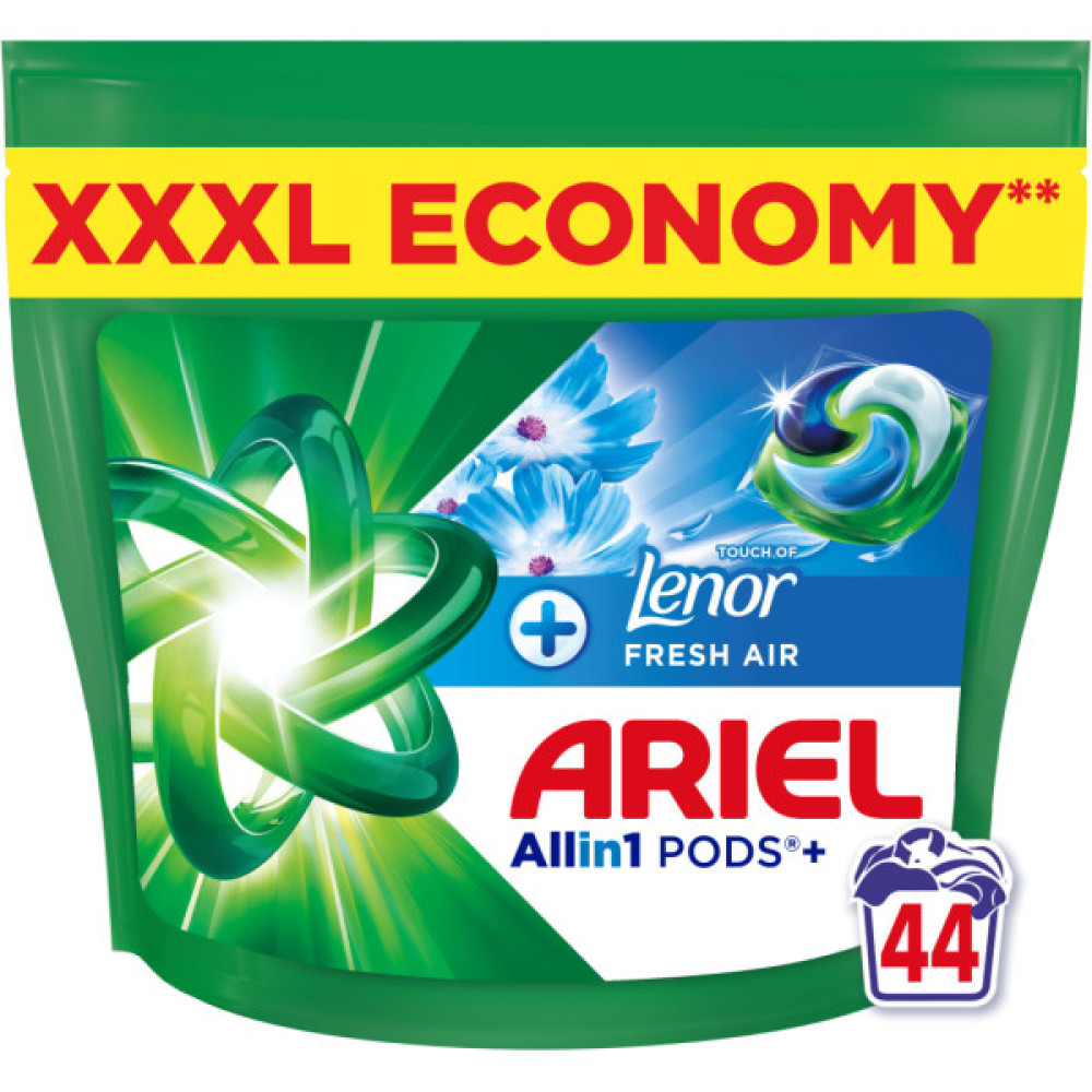 Капсули для прання Ariel Pods+ All-in-1 Touch of Lenor Дотик свіжого повітря Lenor 44 шт. (8700216765077)