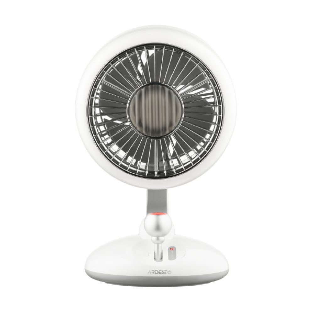 Вентилятор ARDESTO AviaFan FT-F3600W настільний, 12см, акумулятор, підсвічування, USB-A Type-C, білий