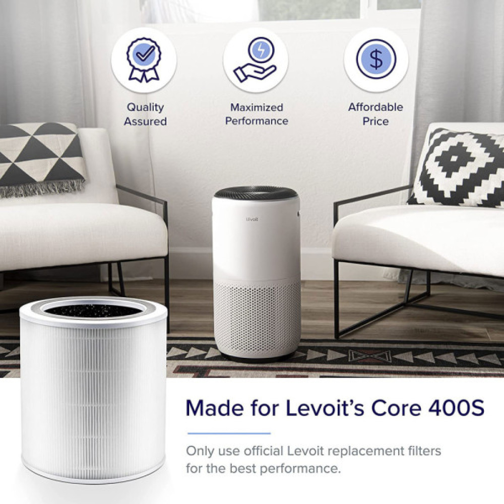 Фільтр для очисника/зволожувача повітря Levoit Core 400S True HEPA 3-Stage (HEACAFLVNEU0052)