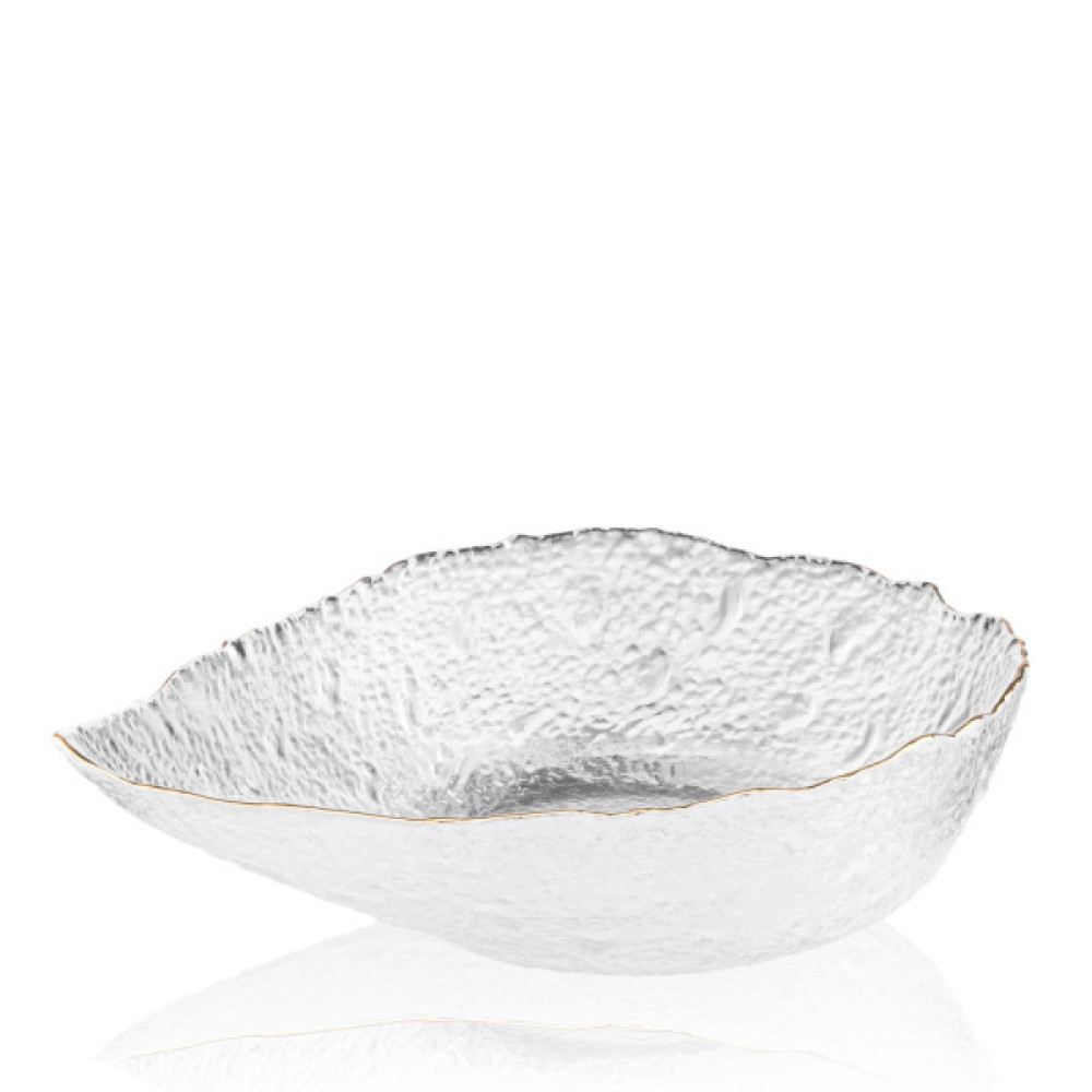 Салатник ARDESTO Leaf 21.5см, скло, прозорий (AR5009)