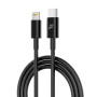 Дата кабель USB-C to Lightning 1.0m 12W CL-03B Black Grand-X (CL-03B) Дата кабель USB-C to Lightning 1.0m 12W CL-03B Black Grand-X (CL-03B)