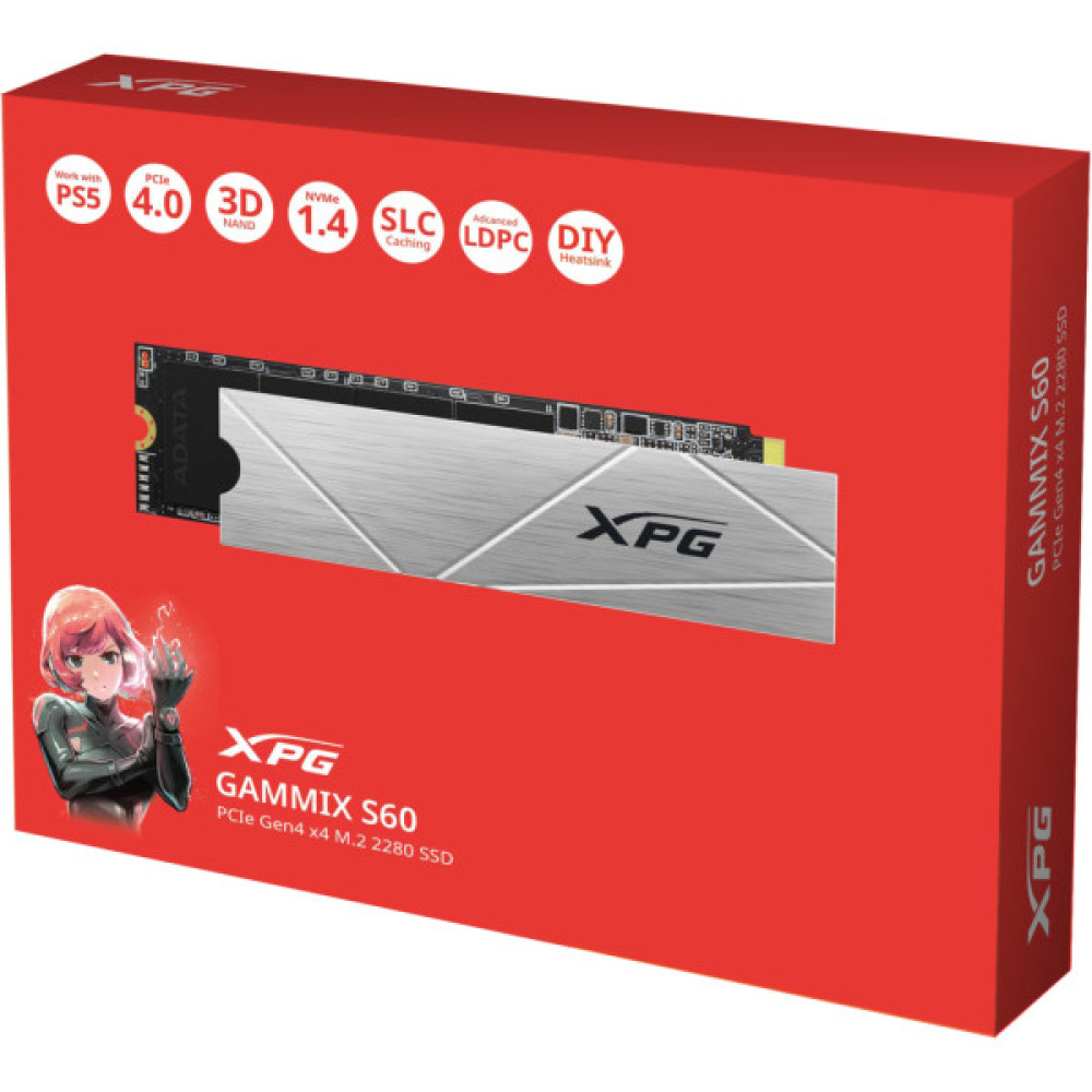 Накопичувач SSD M.2 2280 1TB XPG GAMMIX S60 ADATA (AGAMMIXS60-1T-CS)