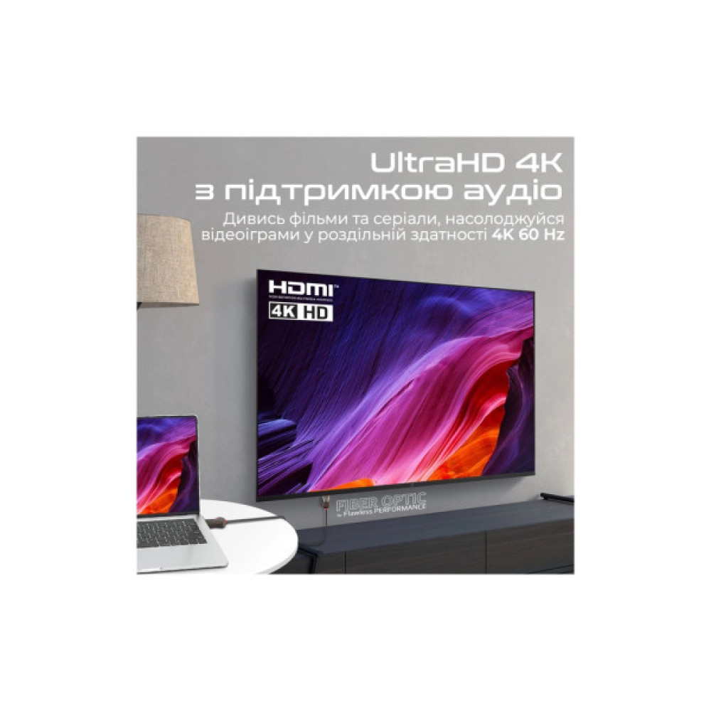 Кабель мультимедійний HDMI M to HDMI M 20.0m V2.0 Promate (prolink4k60-20m)