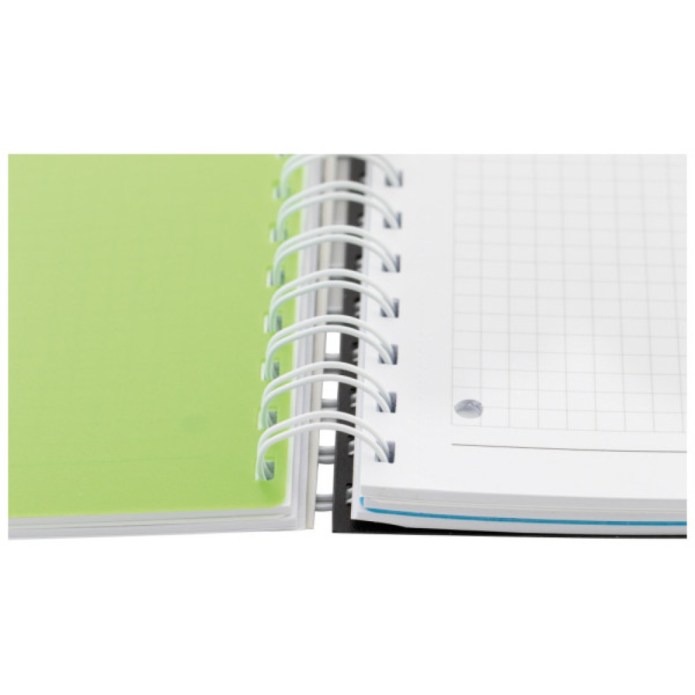 Блокнот Optima A4 Adamant пластикова обкладинка, з розділювачами та перфорацією, 120 аркушів, клітинка жовтий (O20843-05)