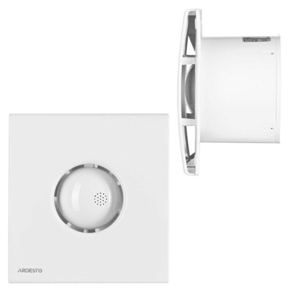 Витяжний вентилятор ARDESTO 20 Вт, 120 м3/г, 2300 об./хв., 33 дБ, білий