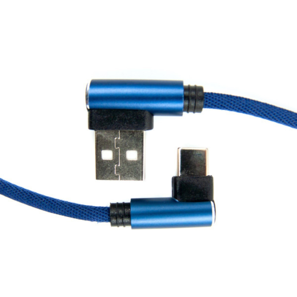 Дата кабель USB 2.0 AM to USB-C 0.25m blue Dengos (NTK-TC-UG-SHRT-SET-BLUE)