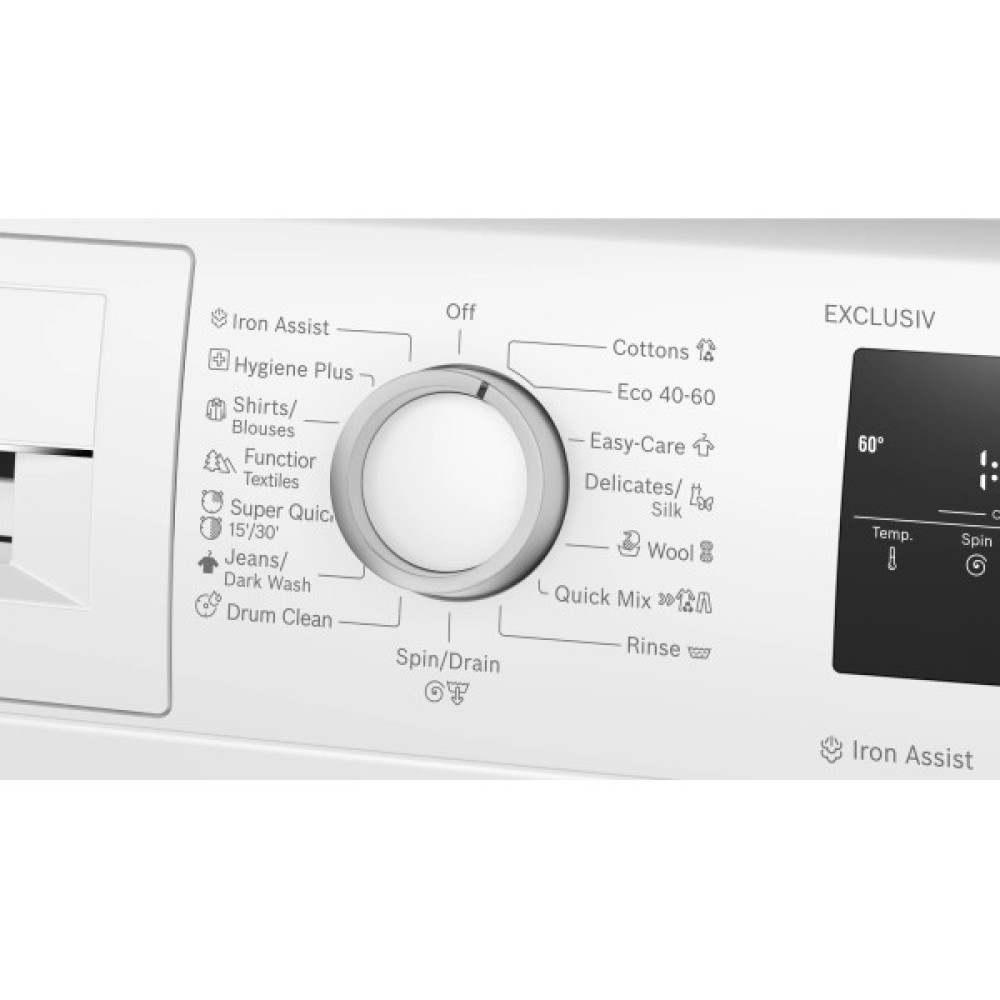 Пральна машина Bosch фронтальна, 8кг, 1400, A, 59см, дисплей, білий