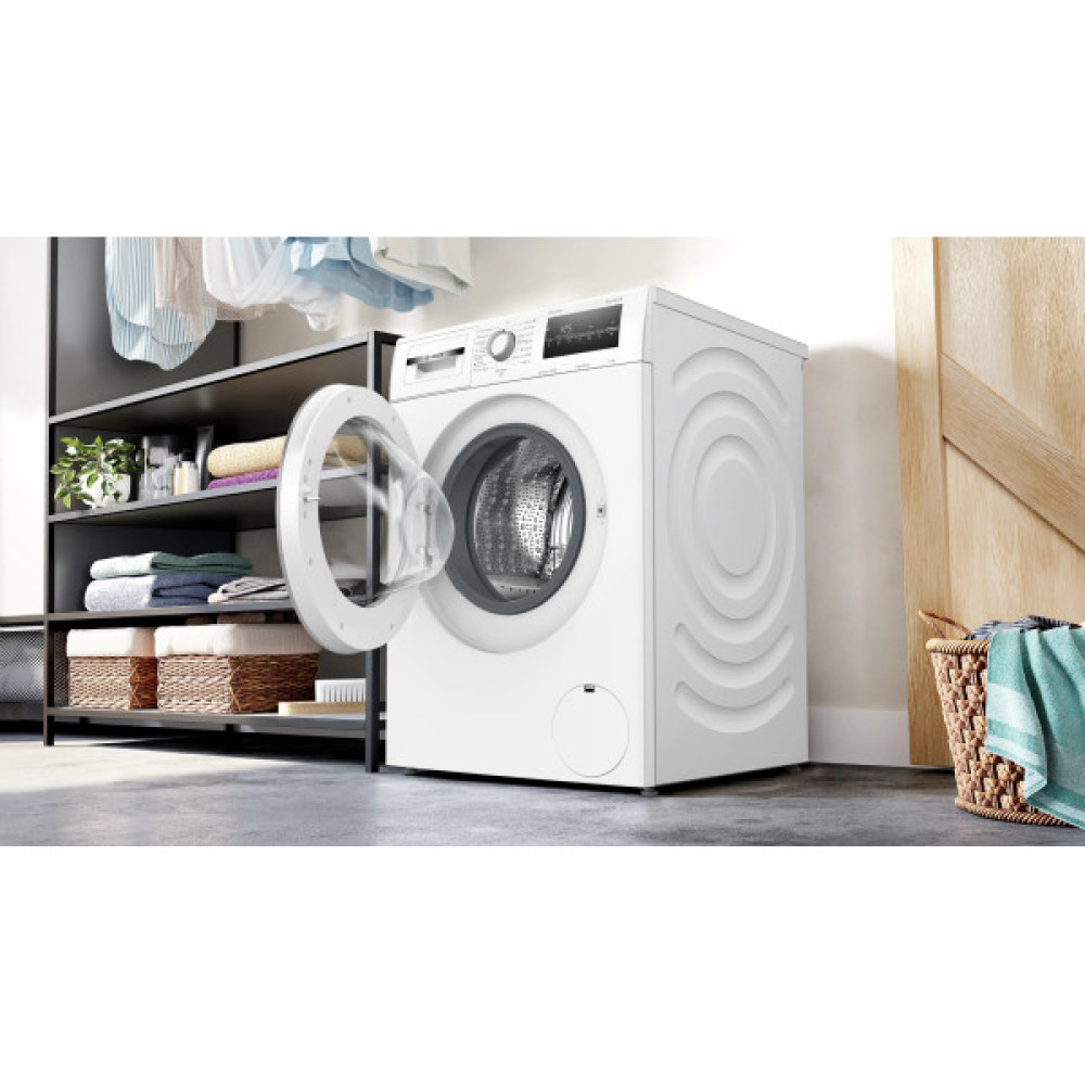 Пральна машина Bosch фронтальна, 8кг, 1400, A, 59см, дисплей, білий