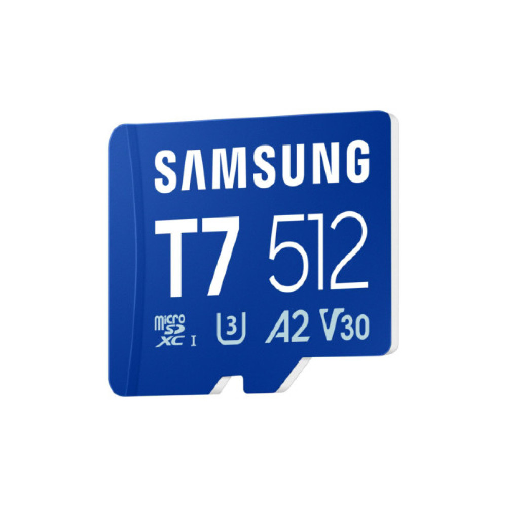 Карта пам'яті Samsung 512GB microSDXC class 10 UHS-I U3 V30 A2 T7 (MB-MB512T/WW)