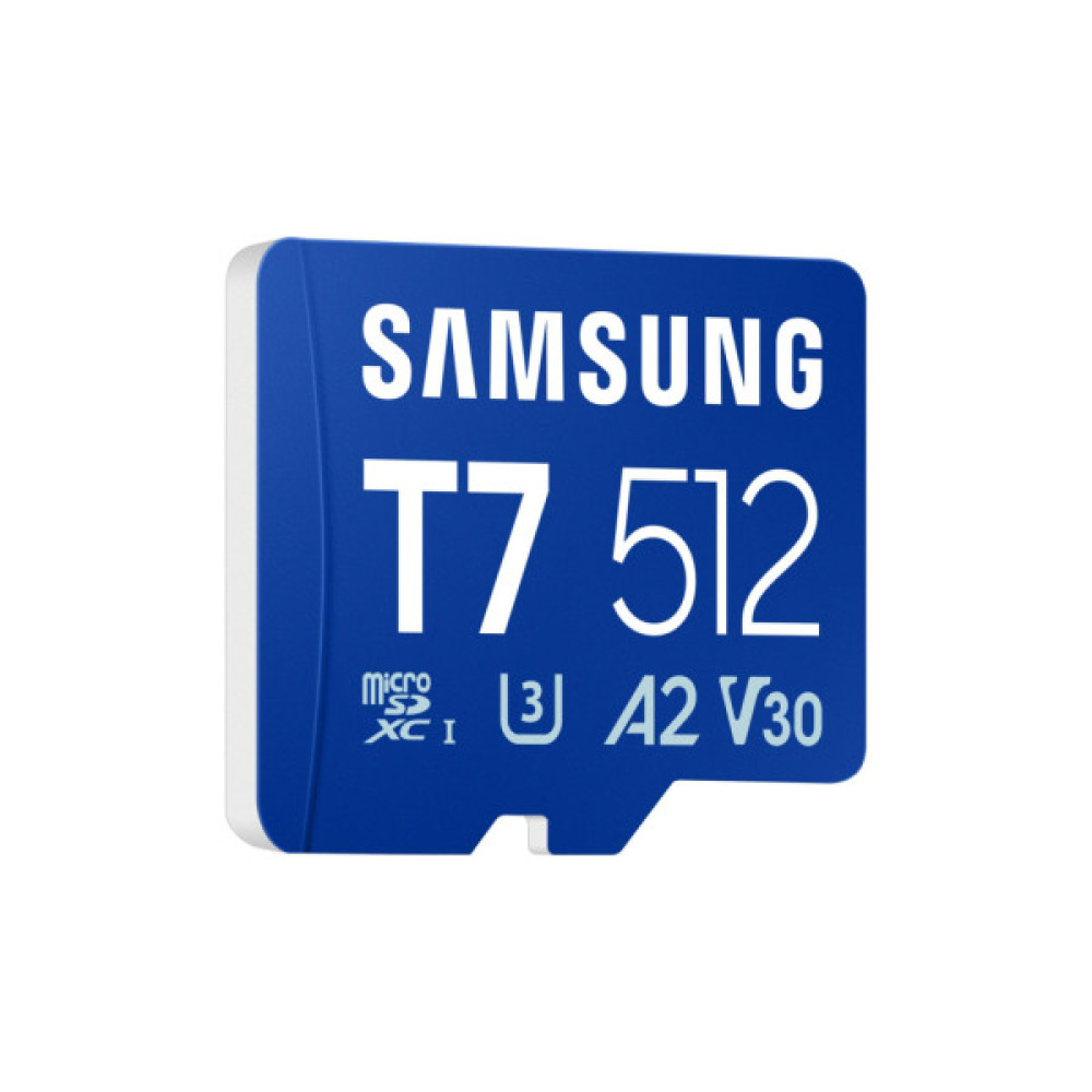 Карта пам'яті Samsung 512GB microSDXC class 10 UHS-I U3 V30 A2 T7 (MB-MB512T/WW)