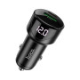 Зарядний пристрій HOCO 1xUSB-C PD20W + 1xUSB QC3.0 car adapter Z42 black (6931474742544)