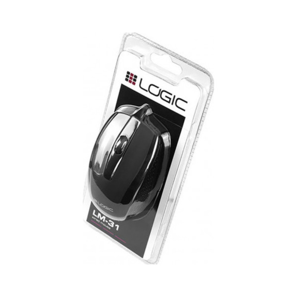 Мишка Logic concept LM-31Black (M-LC-LM31W-BK)