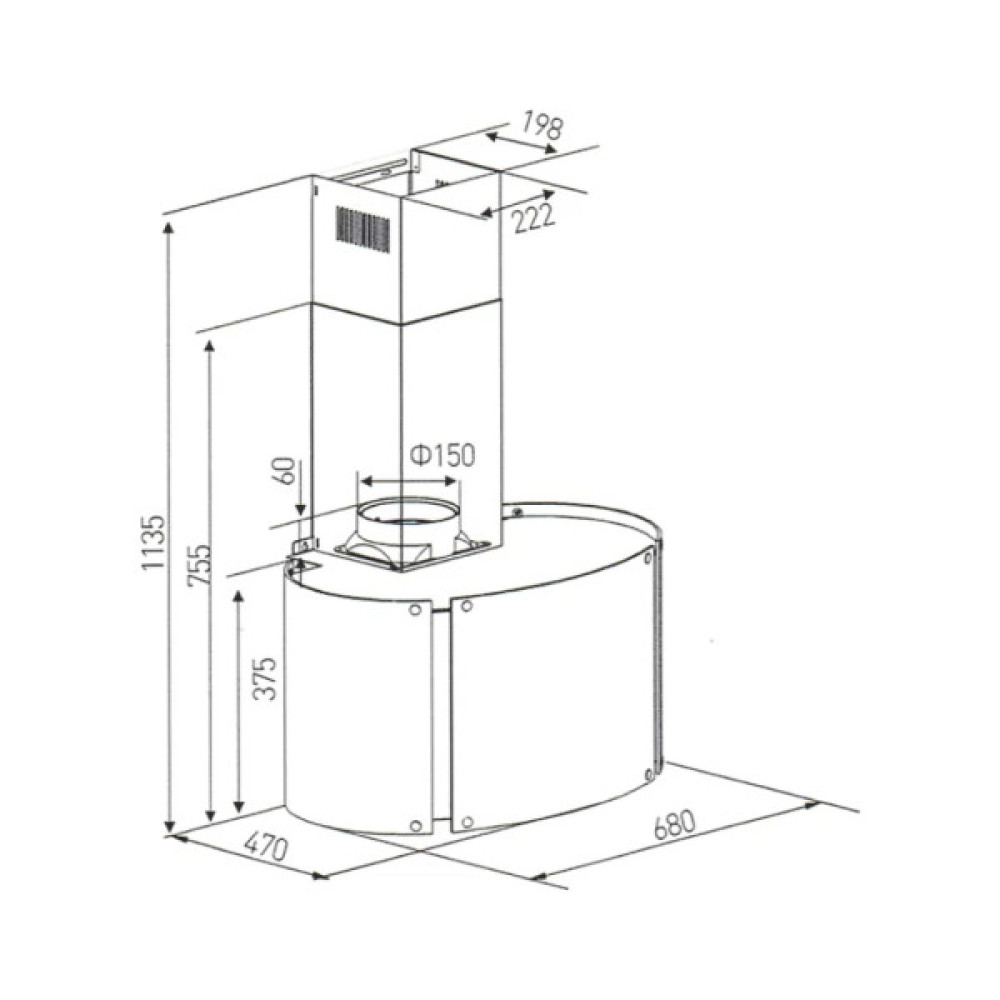 Витяжка кухонна Kaiser A 7425 Eco