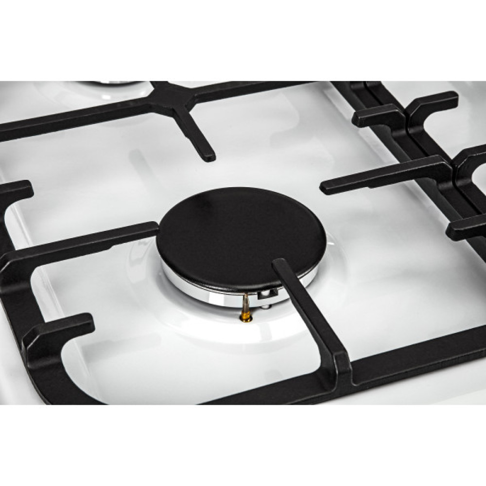 Плита ARDESTO комбі, 64л, 60x60см, конвекція, чавун, підсвічування, форсунки LPG (підключення газового балона), знімні направляючі, білий