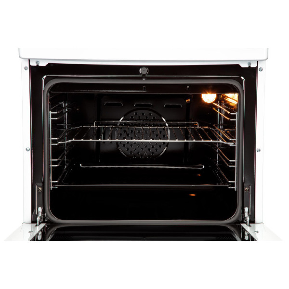 Плита ARDESTO комбі, 64л, 60x60см, конвекція, чавун, підсвічування, форсунки LPG (підключення газового балона), знімні направляючі, білий