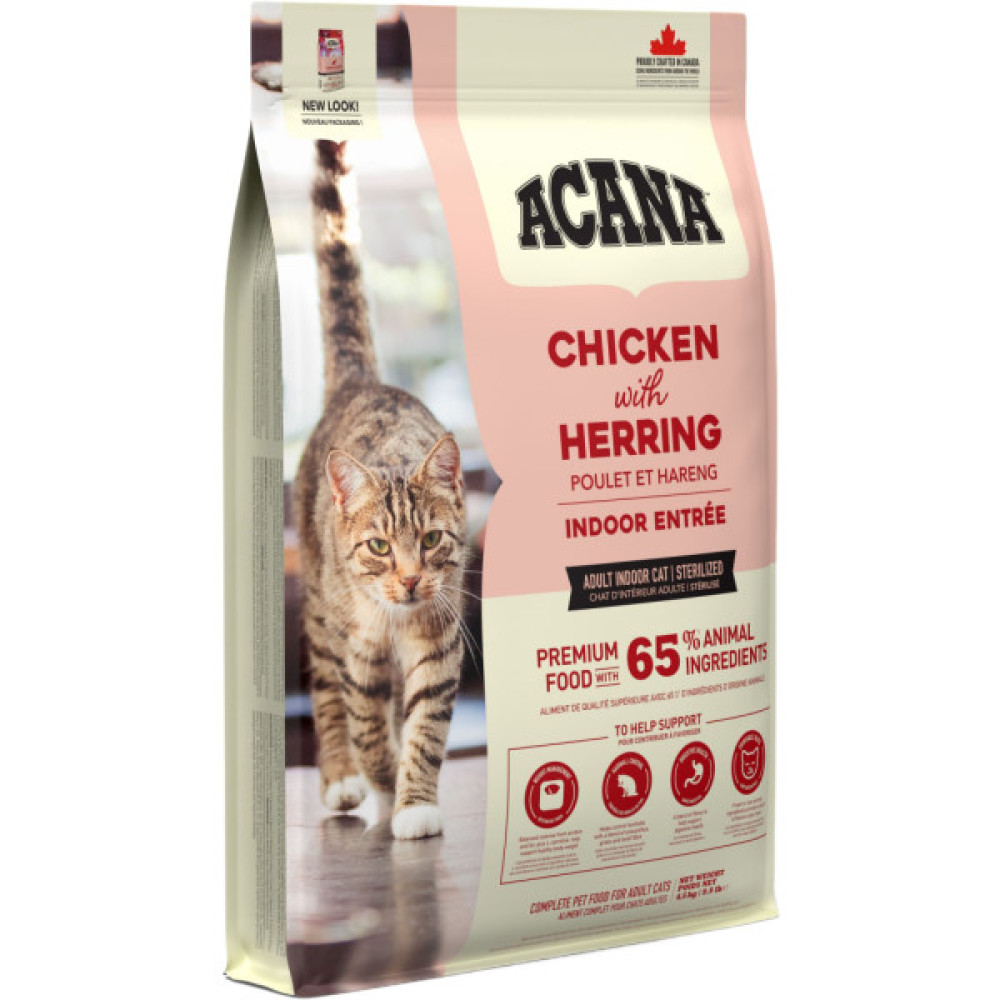 Сухий корм для кішок ACANA Indoor Entree 4.5 кг (0064992714512)