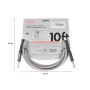 Інструментальний кабель Fender Cable Professional Series 10' White Tweed (228462)