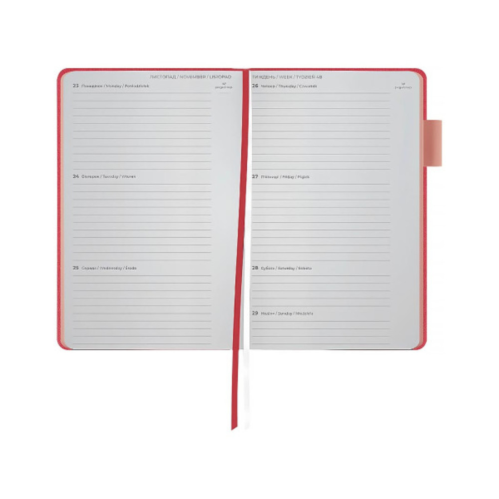 Тижневик Axent датований 2026 Partner Soft Muse 125х195, рожевий (8527-26-1-A)