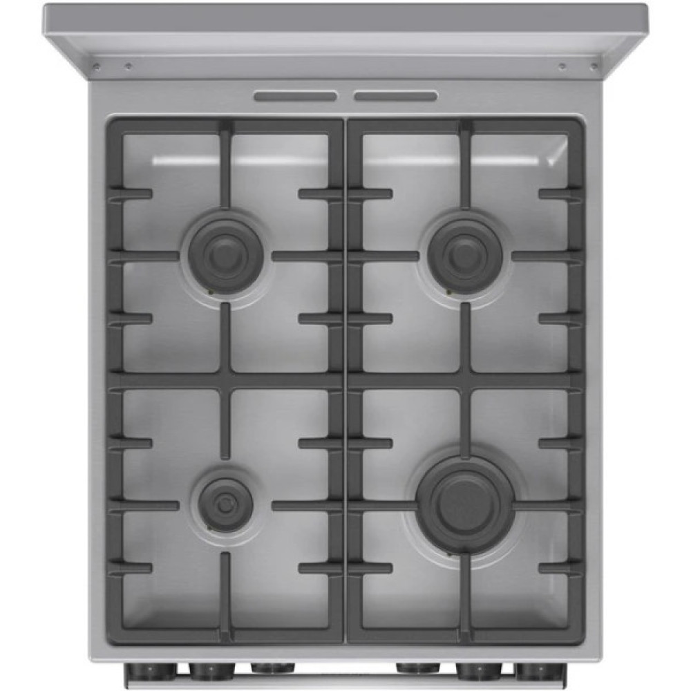 Плита Gorenje комбінована, 70л, 50x60см, метал. кришка, дисплей, чавун, нерж