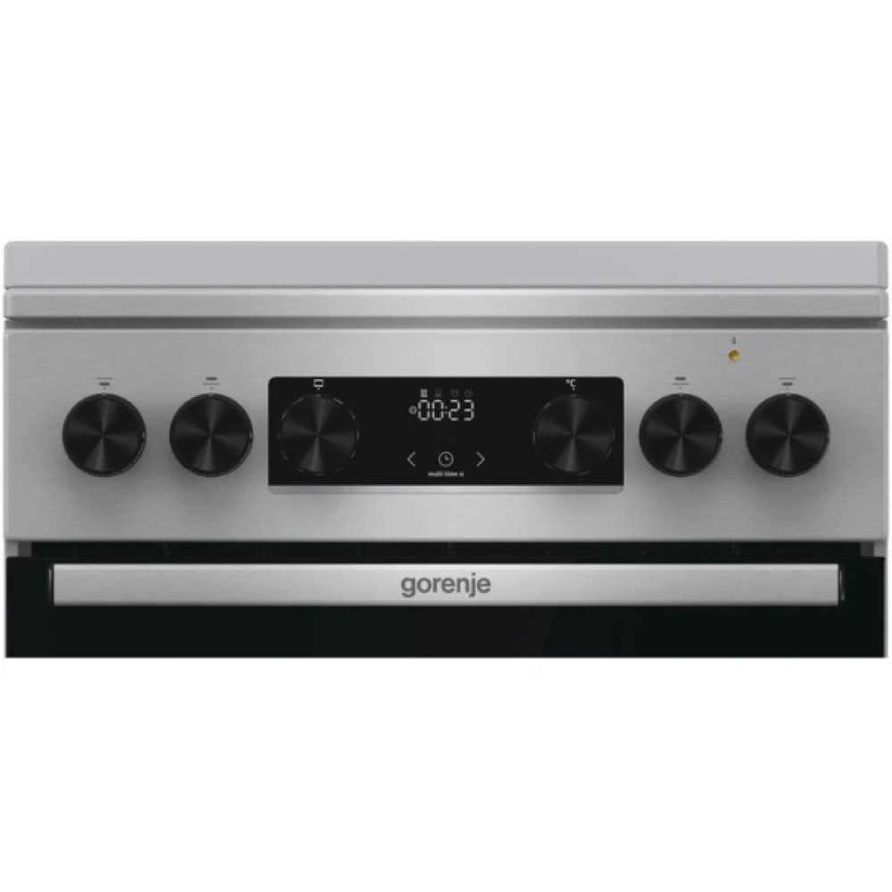 Плита Gorenje комбінована, 70л, 50x60см, метал. кришка, дисплей, чавун, нерж