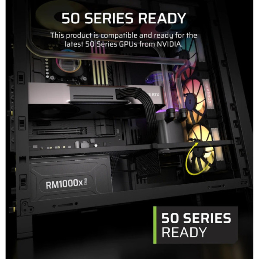 Блок живлення Corsair 1000W RM1000x Shift ATX 3.1 (CP-9020300-EU)