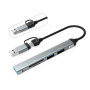 Концентратор Dynamode 5-in-1 USB Type-C/Type-A to 1хUSB3.0, 2xUSB 2.0, card-reader SD/MicroSD (DM-UH-514) Концентратор Dynamode 5-in-1 USB Type-C/Type-A to 1хUSB3.0, 2xUSB 2.0, card-reader SD/MicroSD (DM-UH-514)