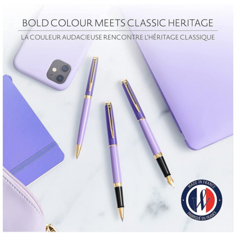 Ручка кулькова Waterman HEMISPHERE Colour Blocking Purple GT BP (22 580)