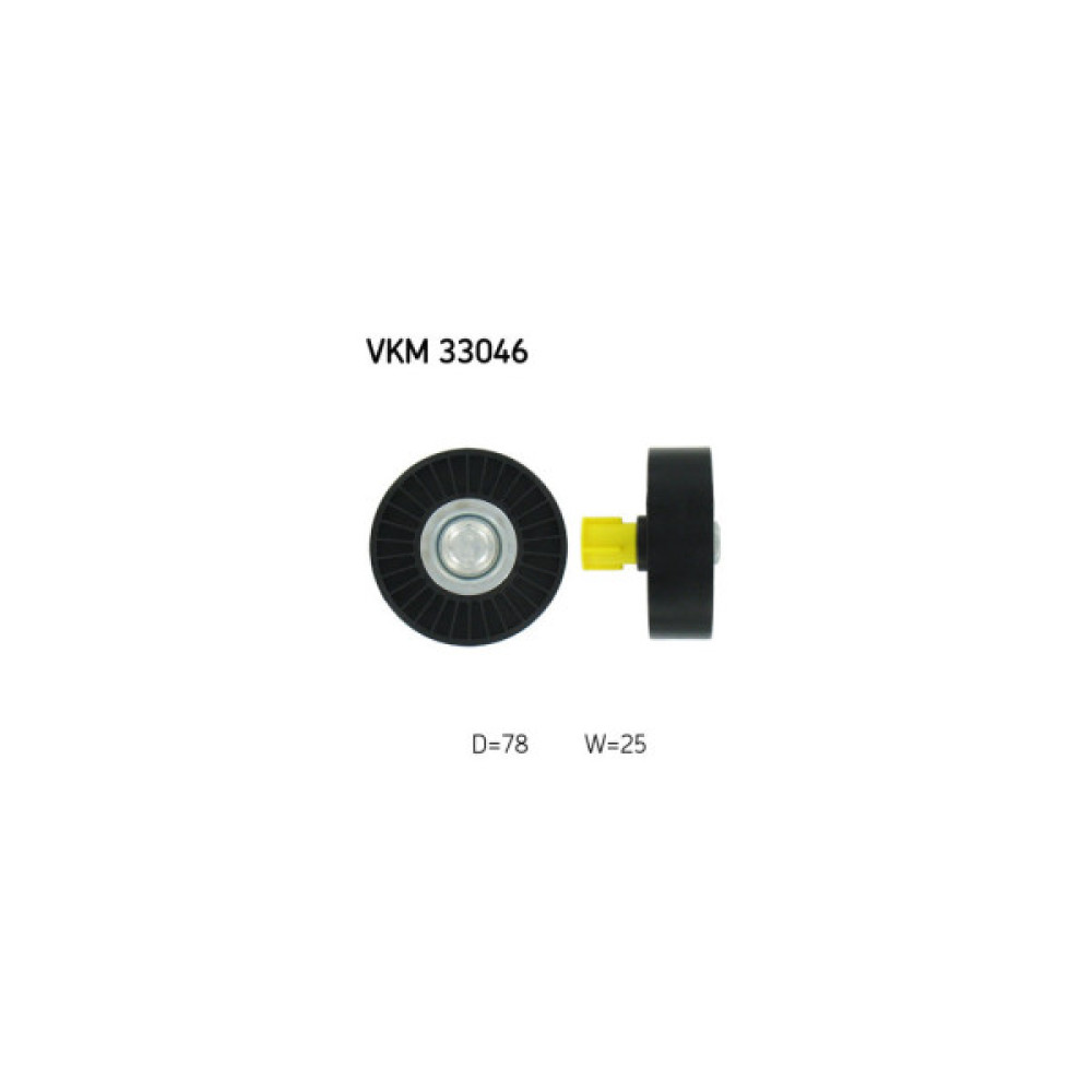Ролик натягувача ременя SKF VKM 33046 Ролик натягувача ременя SKF VKM 33046