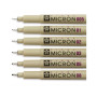 Лайнер Sakura Набір Pigma Micron 6 шт, Чорний (8710141049449)