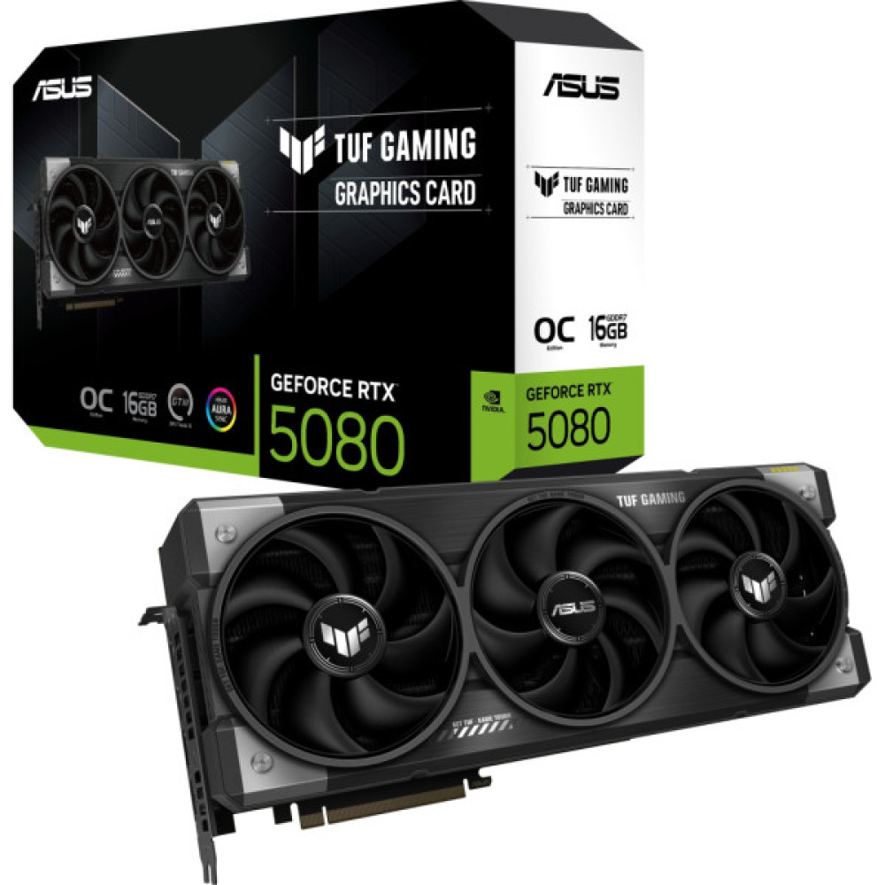 Відеокарта ASUS GeForce RTX5080 16GB TUF OC GAMING (TUF-RTX5080-O16G-GAMING)