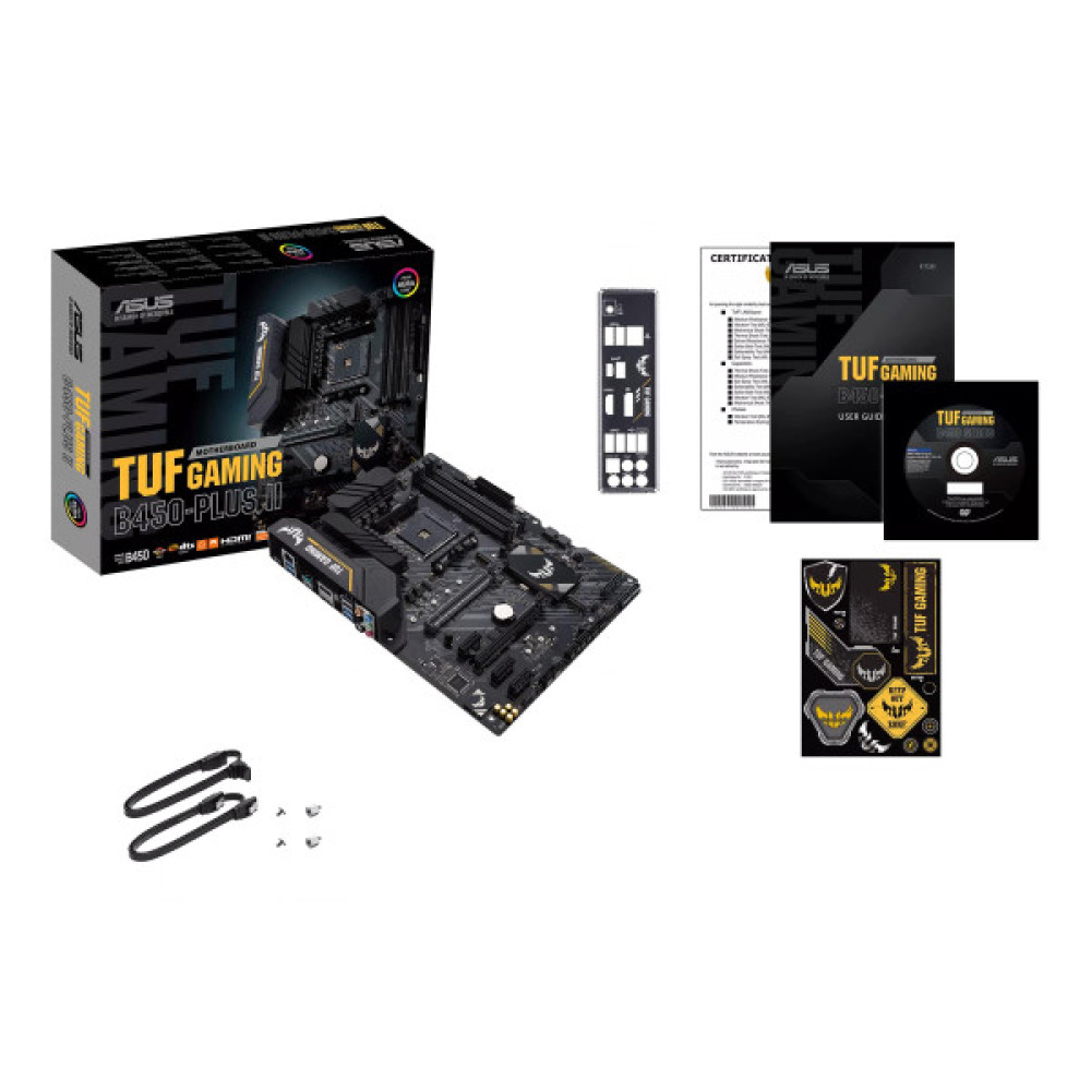 Материнcька плата ASUS TUF GAMING B450-PLUS II sAM4 B450 4xDDR4 HDMI DP ATX