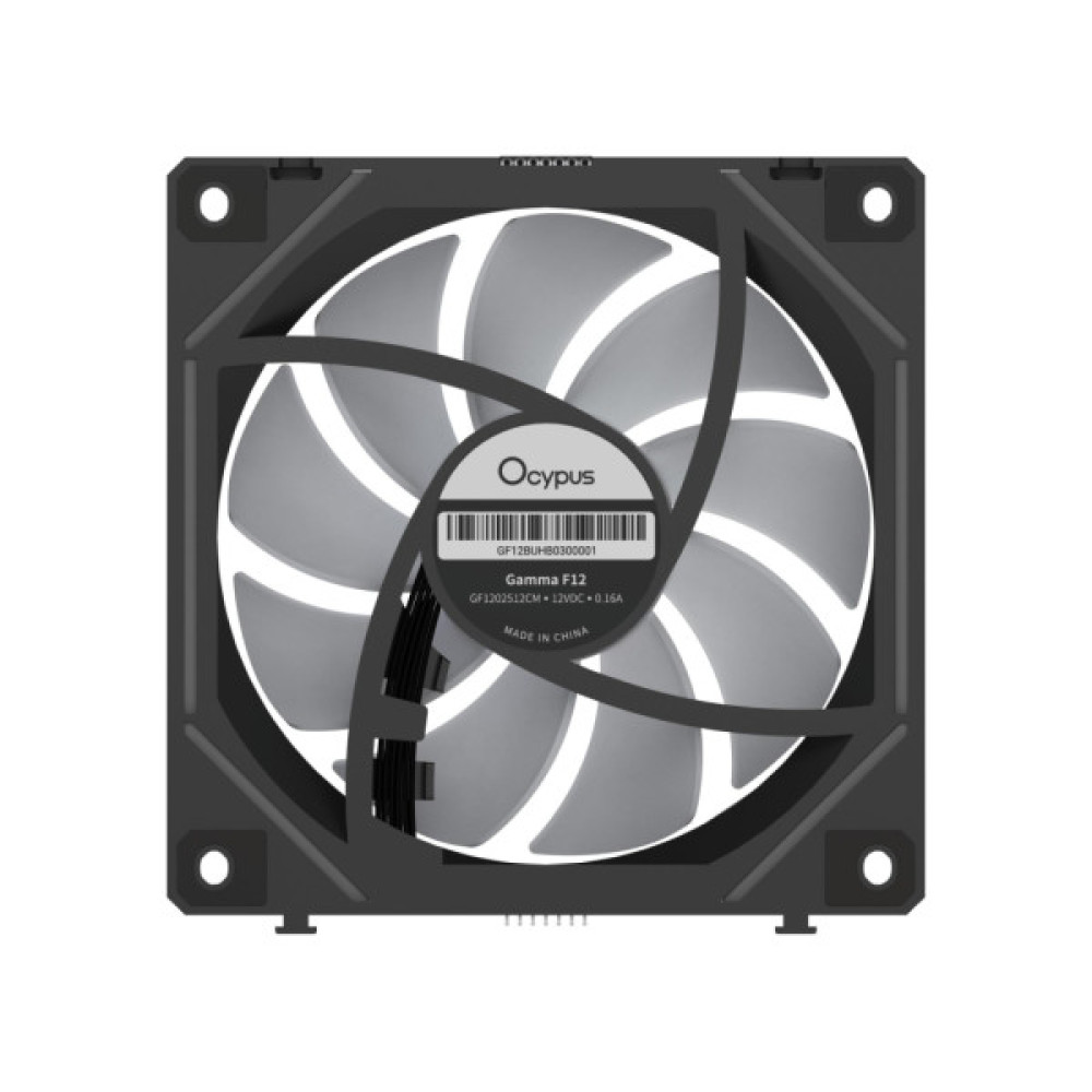 Кулер до корпусу OCYPUS GAMMA F12 UNI ARGB чорний (GAMMA-F12-BK1AM00U-GL)