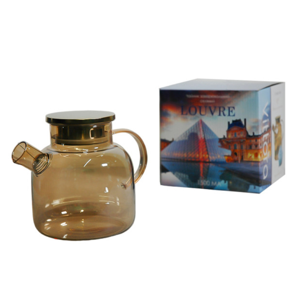 Заварник Vittora Louvre скляний 1500 мл (VT-5506-1500)
