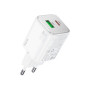 Зарядний пристрій HOCO N41 Almighty 1xUSB-C PD20W + 1xUSB QC3.0 White (6942007617031) Зарядний пристрій HOCO N41 Almighty 1xUSB-C PD20W + 1xUSB QC3.0 White (6942007617031)