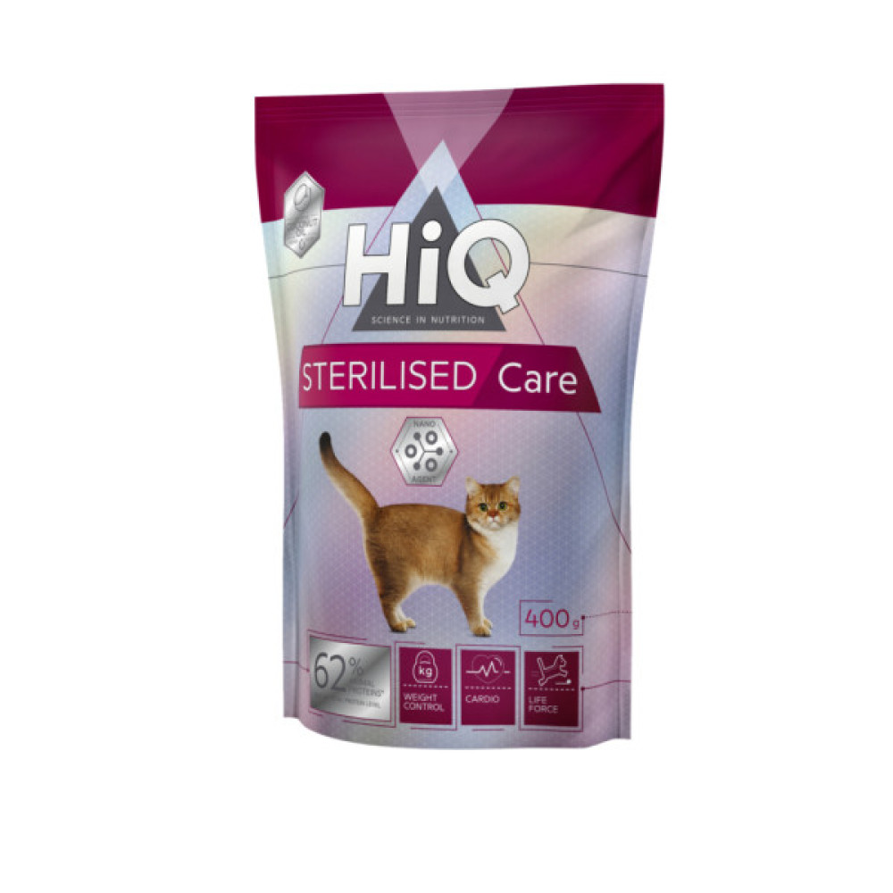 Сухий корм для кішок HiQ Sterilised care 400 г (HIQ46391)