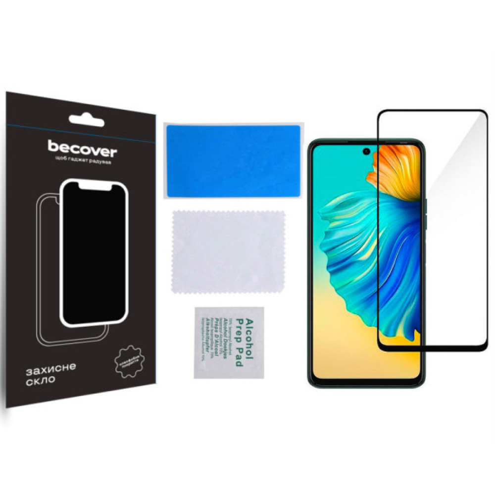 Скло захисне BeCover Tecno Camon 19 (CI6n)/19 Pro (CI8n) Black (708162) Скло захисне BeCover Tecno Camon 19 (CI6n)/19 Pro (CI8n) Black (708162)