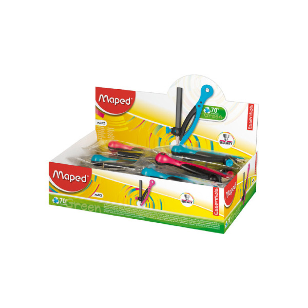 Циркуль Maped ESSENTIALS пластиковий з універсальним тримачем, асорти (MP.518110)