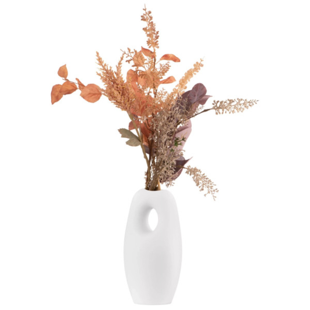 Ваза Ardesto Midori, 12.7х10х23см, порцеляна, білий (AR3823W)