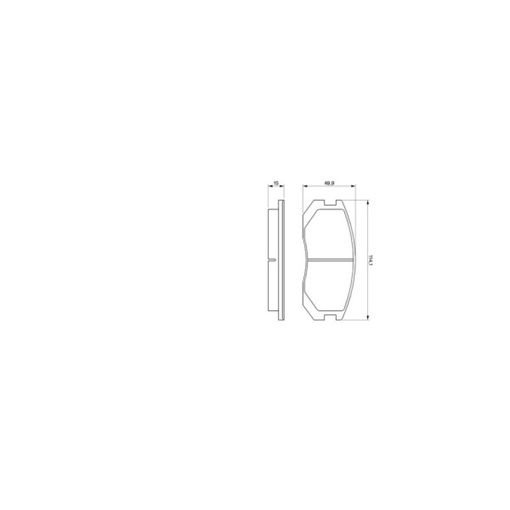 Гальмівні колодки Bosch 0 986 460 980