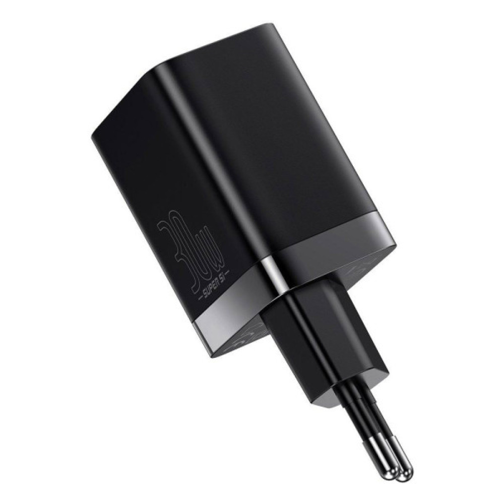 Зарядний пристрій Baseus Super Si Pro Quick Charger C+U 30W black (CCSUPP-E01)
