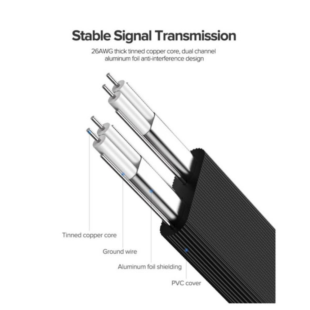Кабель для передачі даних SATA 3 Data Cable 0.5m US217 Black Ugreen (30796)