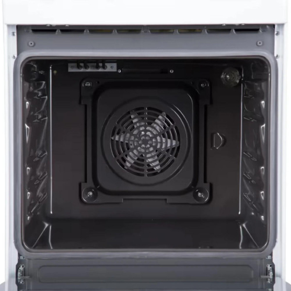 Плита Hansa комбінована, 50х60см, 62л, чавун, газ контр., дисплей, білий