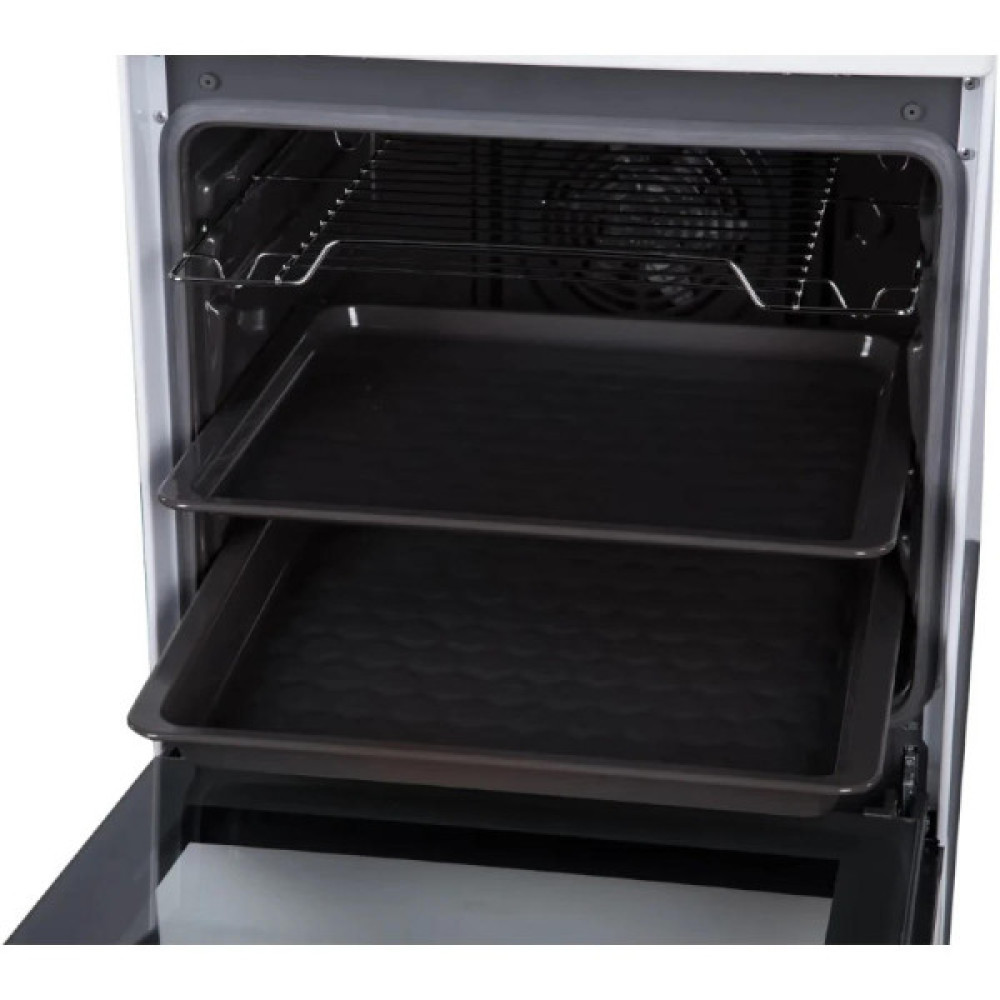 Плита Hansa комбінована, 50х60см, 62л, чавун, газ контр., дисплей, білий