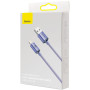 Дата кабель USB 2.0 AM to Lightning 1.2m 2.4A Crystal Shine Series purple Baseus (CAJY000005)