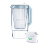 Фільтр-глечик Brita Glass Jug One скляний 2.5л (1.7л очищеної води) з картриджем синій